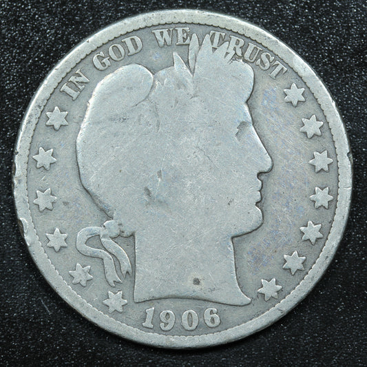 1906 Barber Silver Half Dollar - Philadelphia