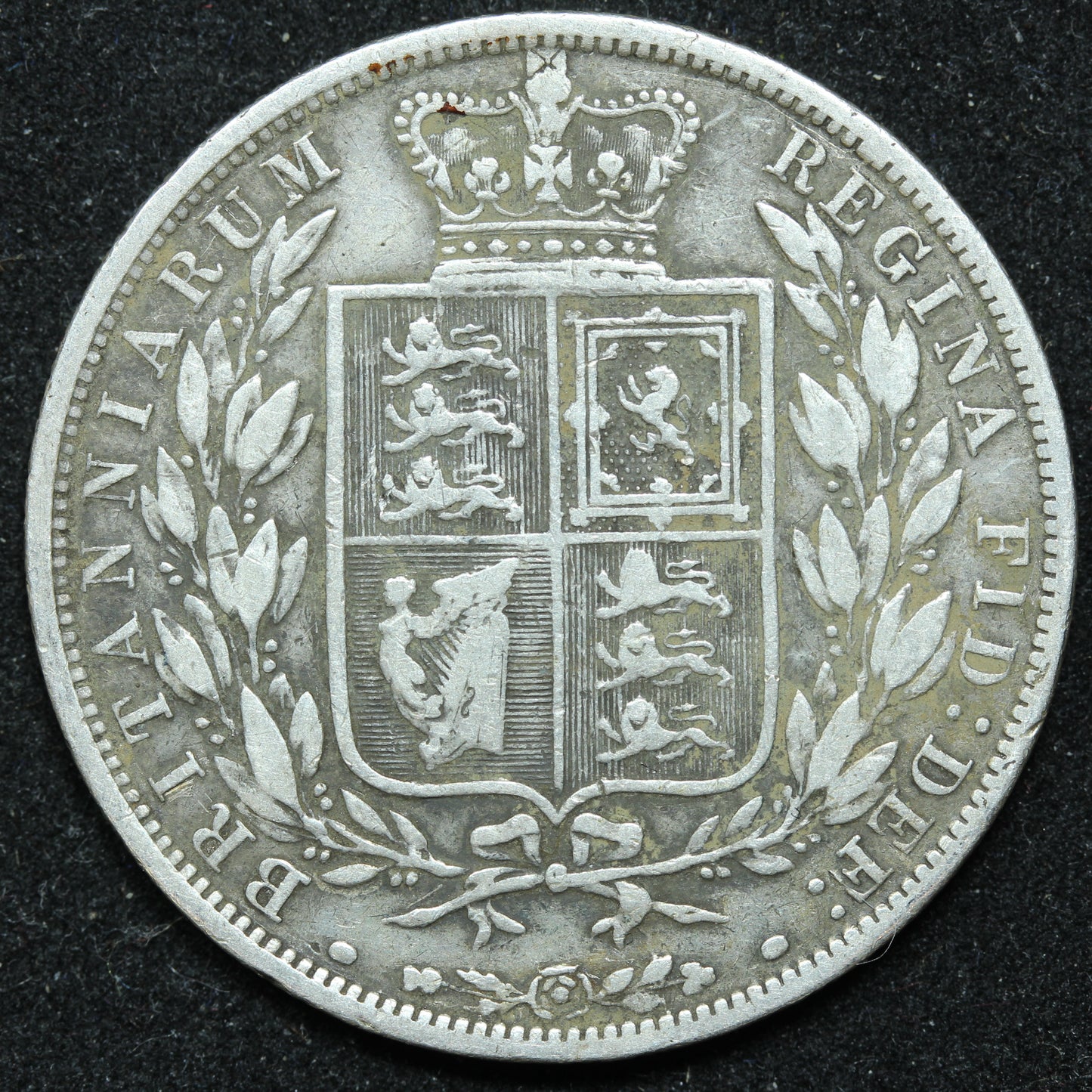 1883 Great Britain Silver Half Crown - Victoria - KM# 756