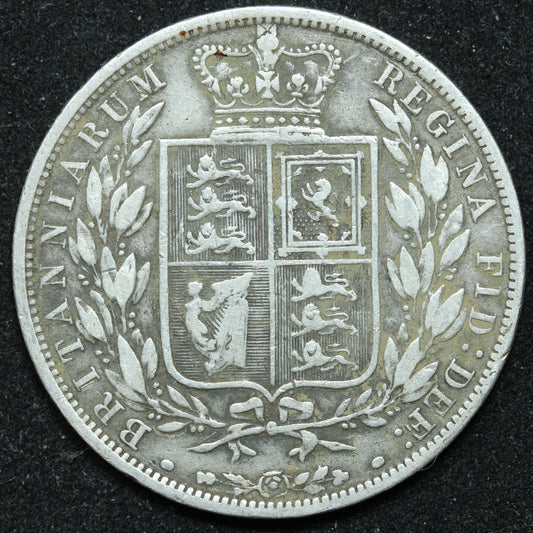 1883 Great Britain Silver Half Crown - Victoria - KM# 756