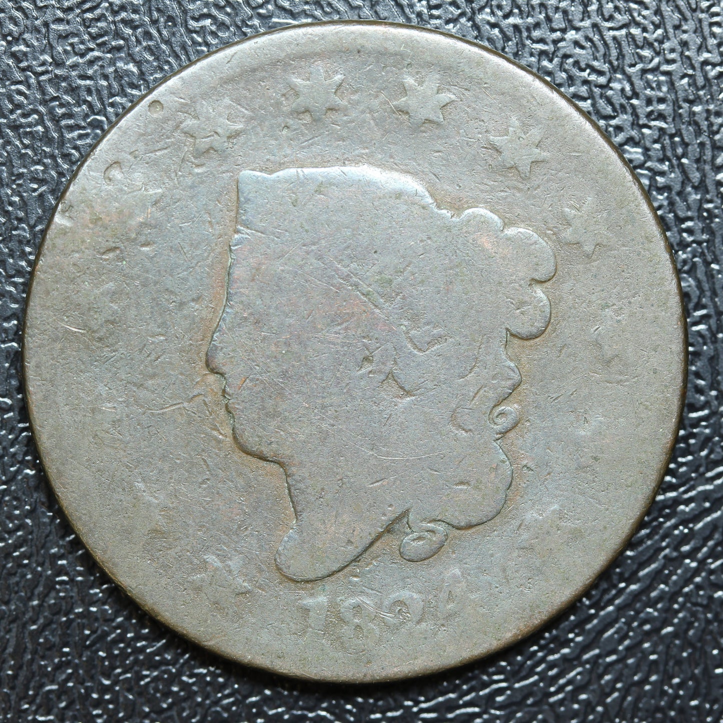 1824 Braided Hair Large Cent 1C Penny