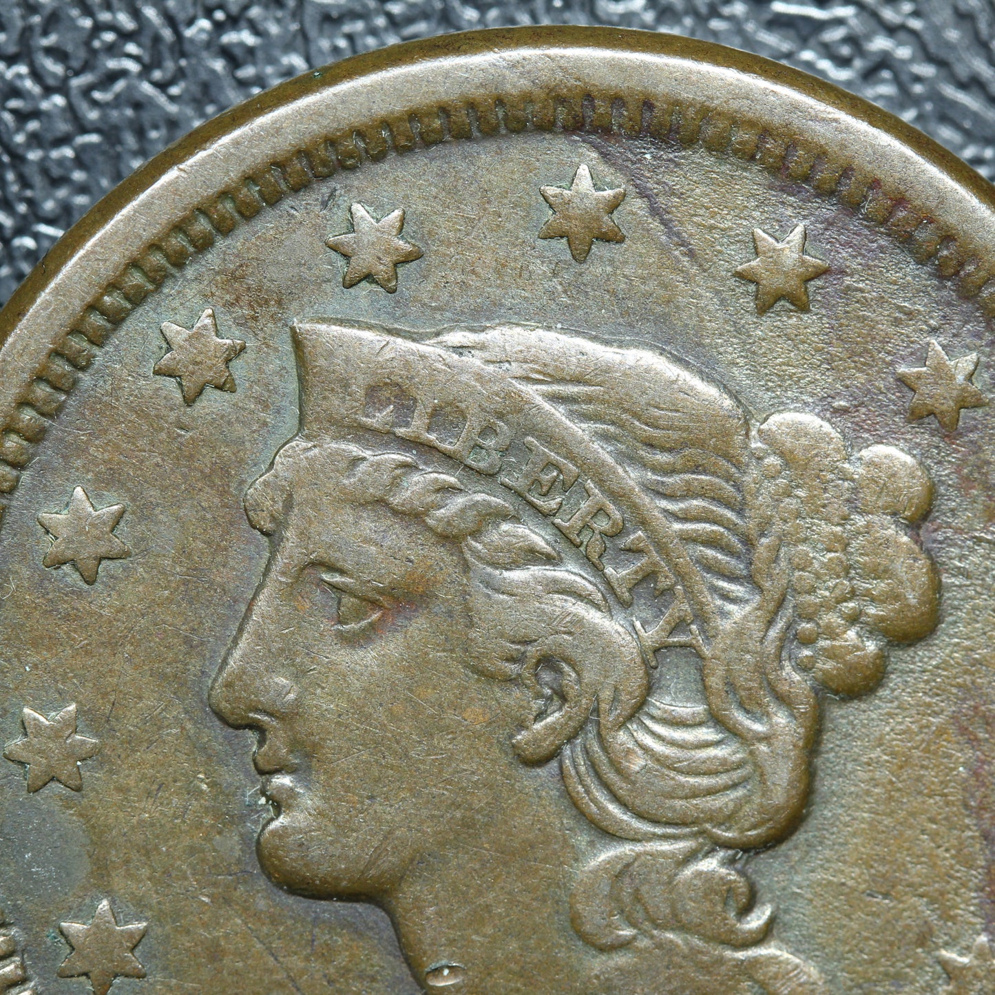 1846 Braided Hair Large Cent 1C Penny Small Date