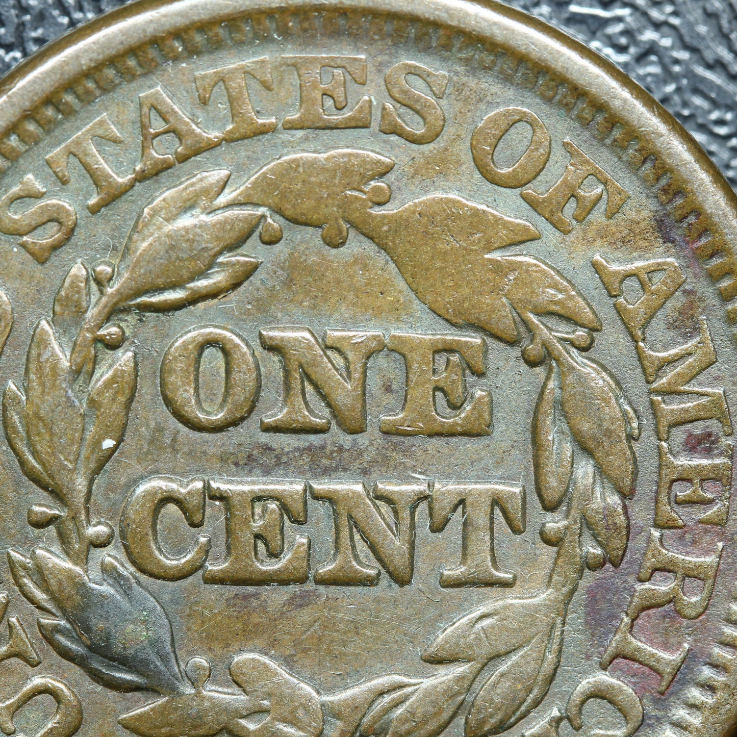 1846 Braided Hair Large Cent 1C Penny Small Date