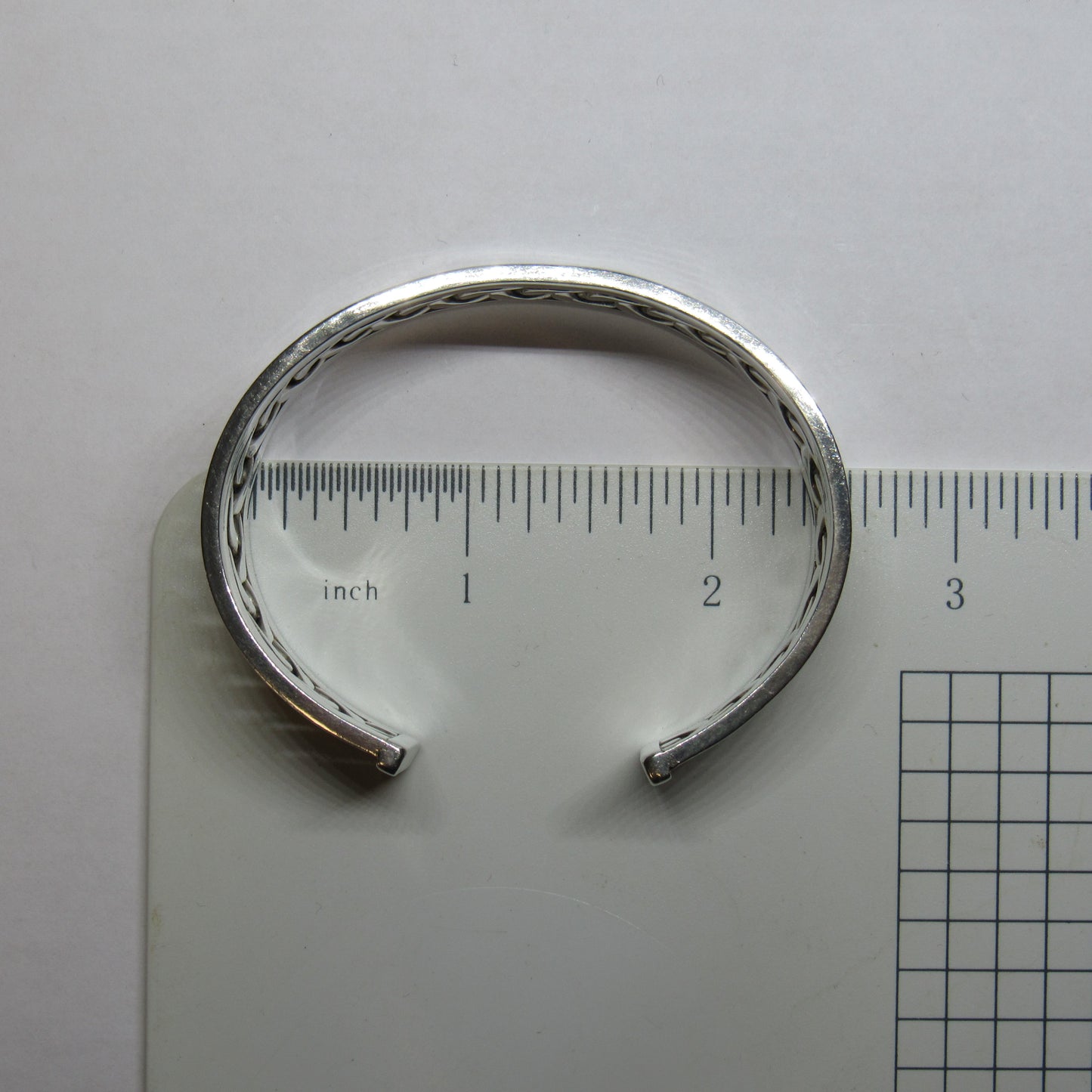 Sterling Silver 925 Hawaii Woven Bordered Cuff Bracelet by Ulana O Kukui ~6.5 inch