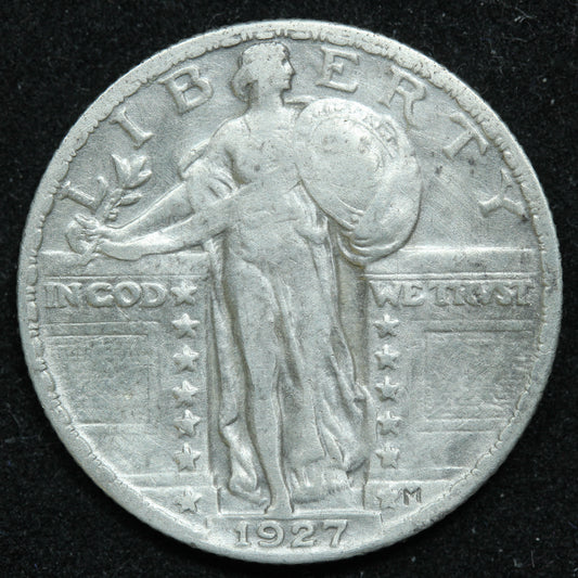 1927 Standing Liberty 90% Silver Quarter - Look!