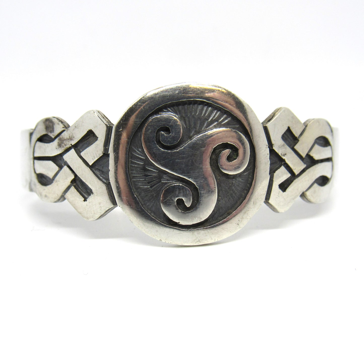 Vintage 925 Mexico TM-253 Sterling Silver 925 Cuff Bracelet - 7 inch