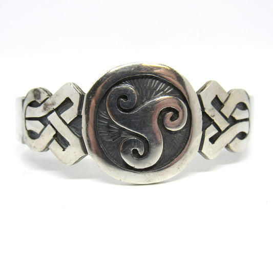 Vintage 925 Mexico TM-253 Sterling Silver 925 Cuff Bracelet - 7 inch