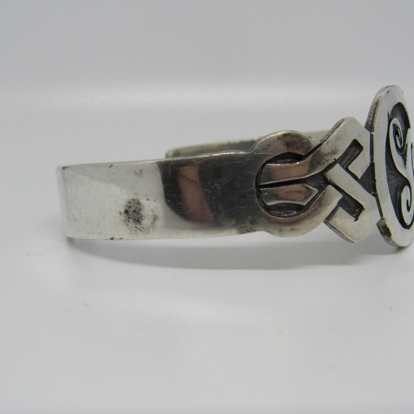 Vintage 925 Mexico TM-253 Sterling Silver 925 Cuff Bracelet - 7 inch