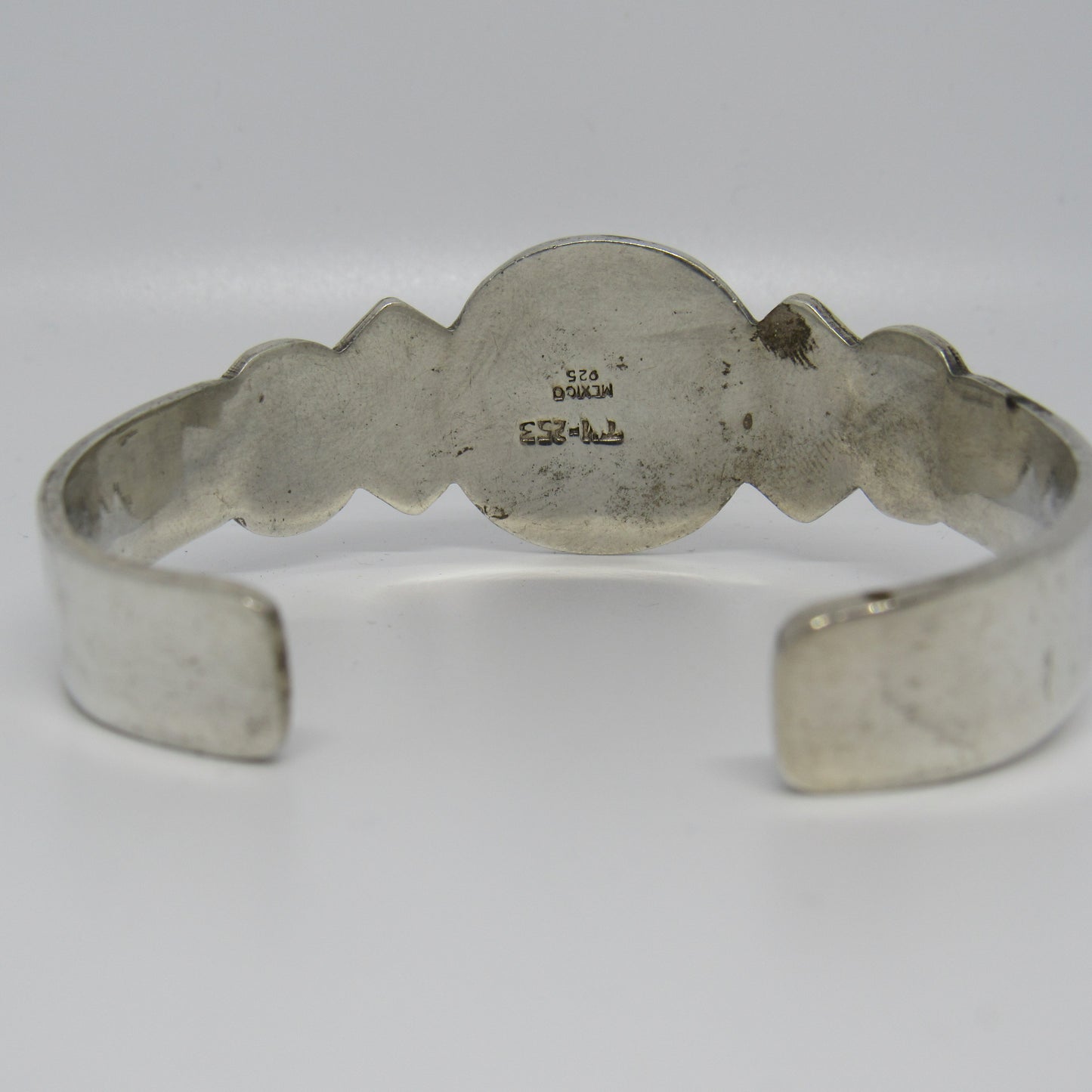 Vintage 925 Mexico TM-253 Sterling Silver 925 Cuff Bracelet - 7 inch