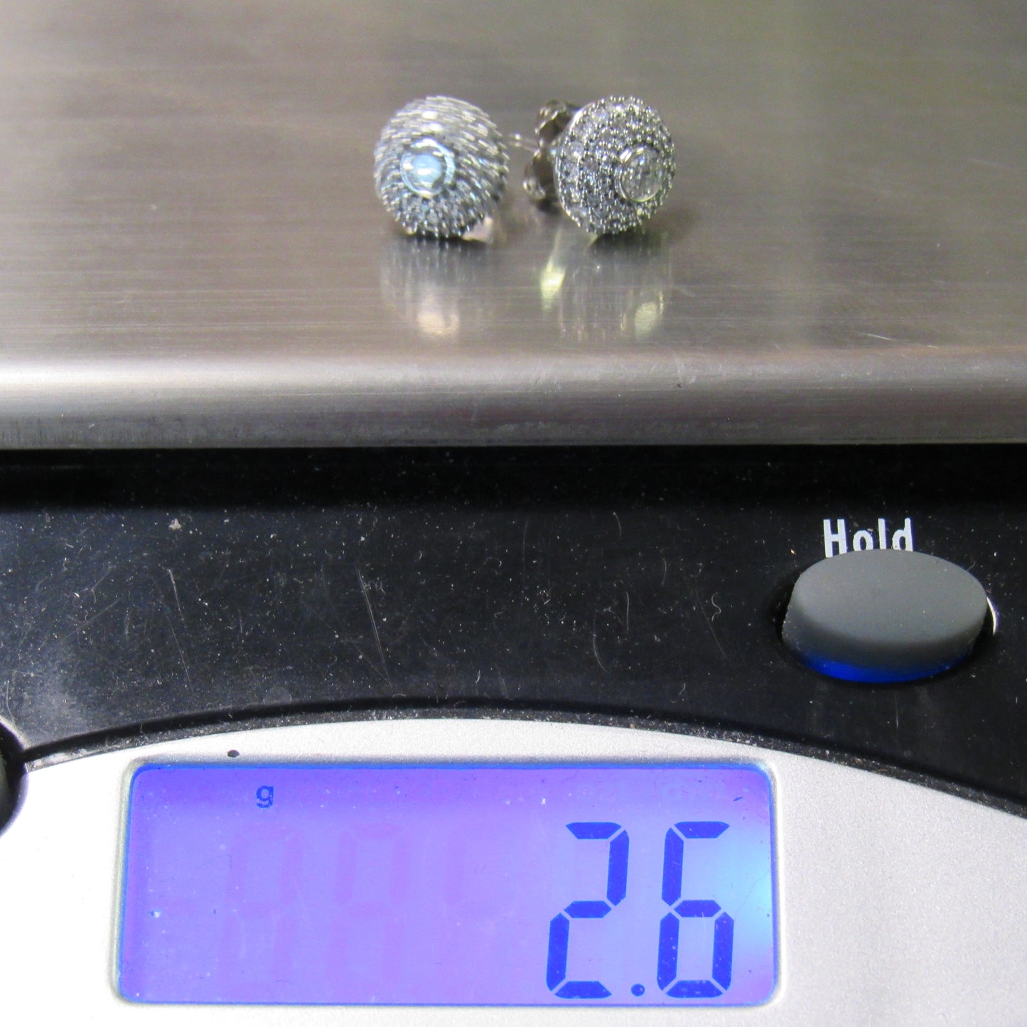 Sonia Bitton Galerie de Bijoux® 14K White Gold Diamond Double Halo Stud Earrings