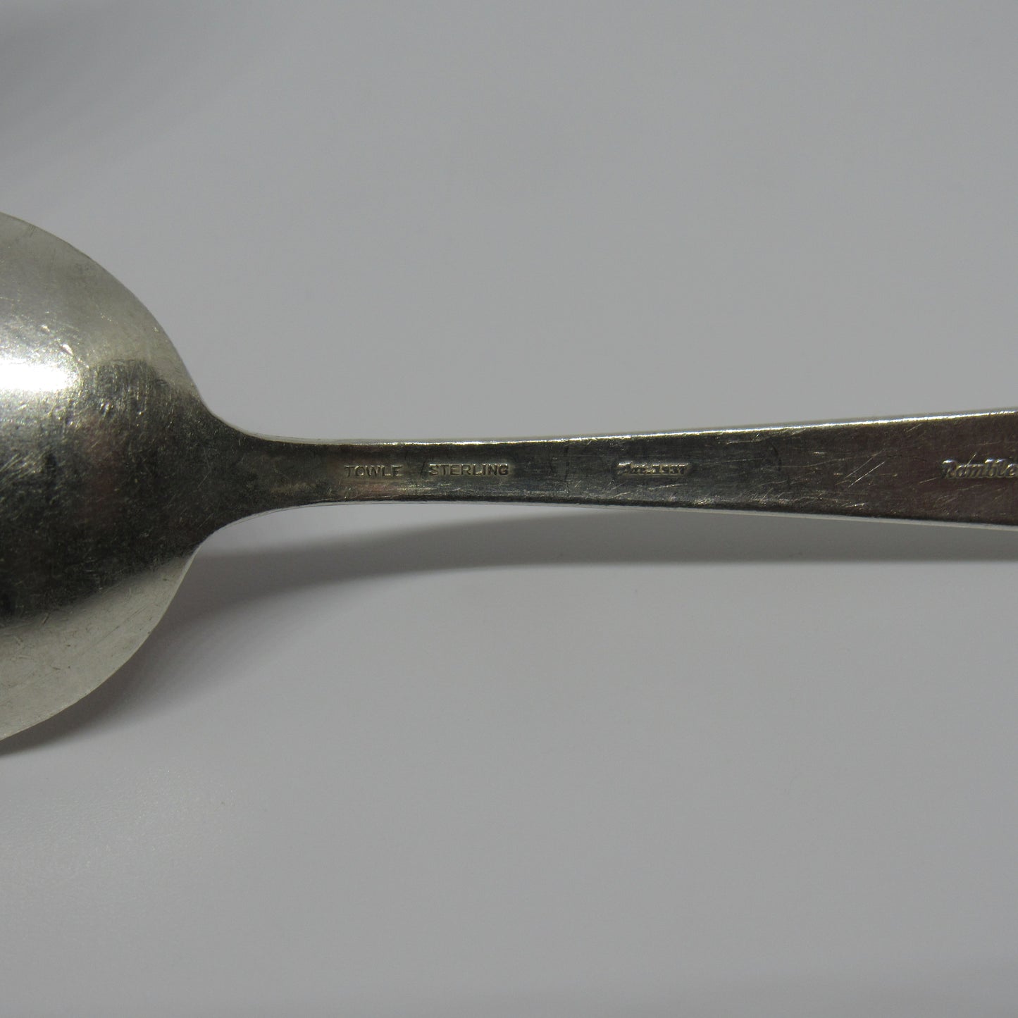 Towle Rambler Rose Sterling Silver Spoon & Fork 2 Piece Baby Set - No Mono