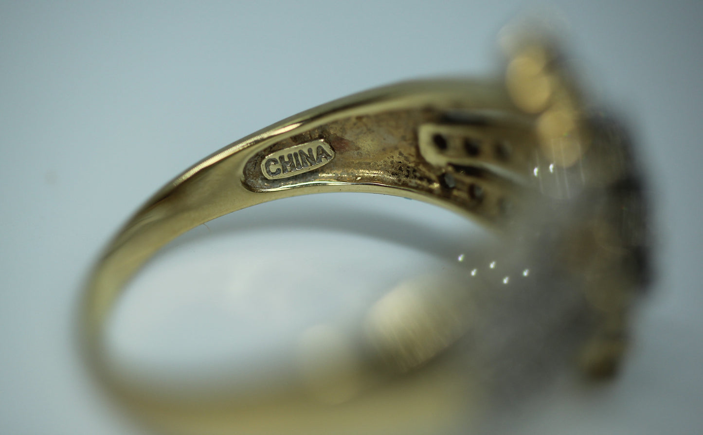 10k Yellow Gold ~.6 ctw Round Fancy Brown Diamond Cocktail Ring - Sz 8.75