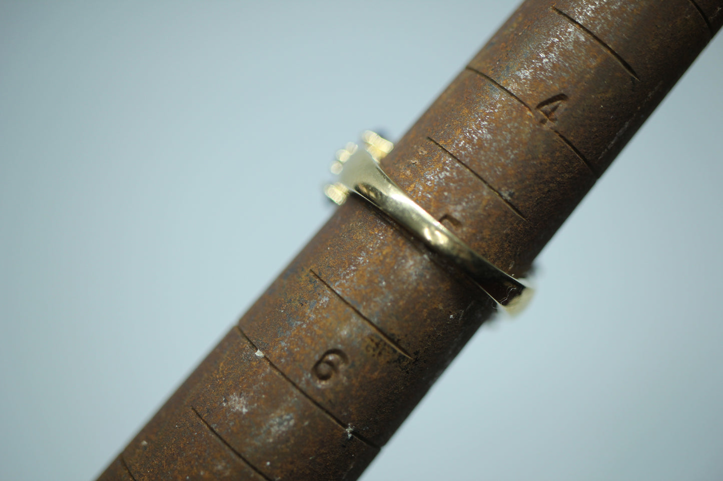 14K Yellow Gold ~2.15 ctw Tanzanite & Sapphire Two Row Cluster Ring - Size 5