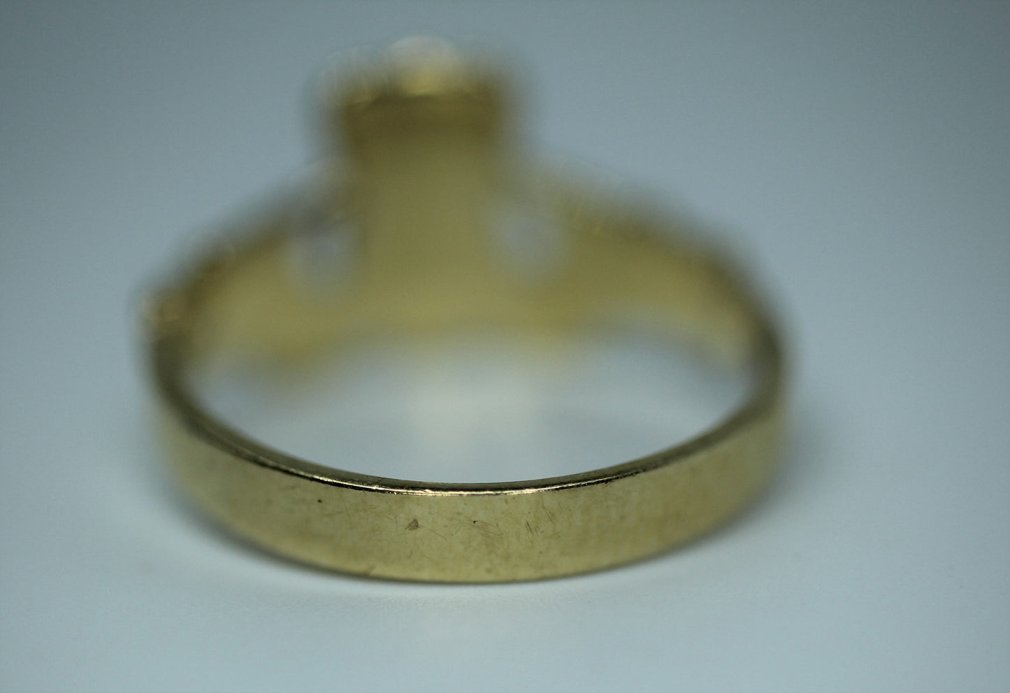 14K Yellow Gold Claddagh Promise Friendship Ring Band - Sz 6.25