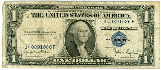 1935 D $1 Silver Certificate Clark Snyder F-1613N U40891086F