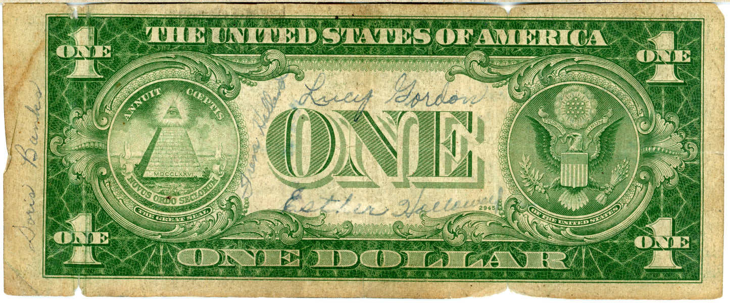 1935 A $1 Silver Cert Yellow Seal South Africa Julian Morgenthau F-2306