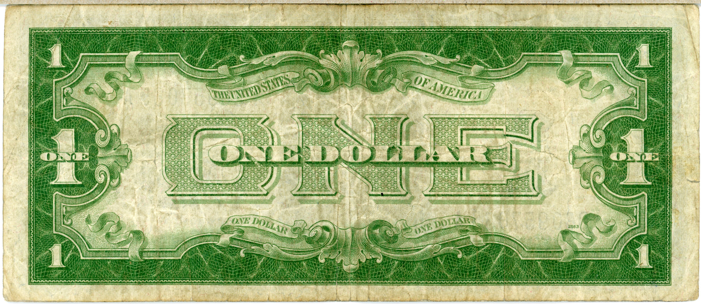 1934 $1 Silver Cert Note Julian Morgenthau F-1606 D60957085A