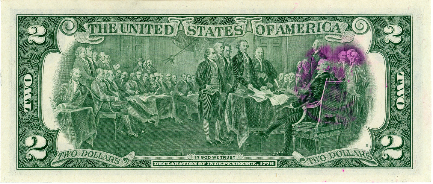 1976 $2 First Day of Issue Cancelled Stamp Note E04411750A