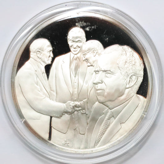 Franklin Mint STERLING SILVER Medals - History of American Presidency - SALT