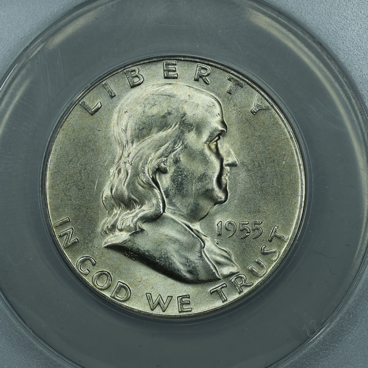 1955 Franklin Half Dollar 50c - ANACS Certified Bugs Bunny