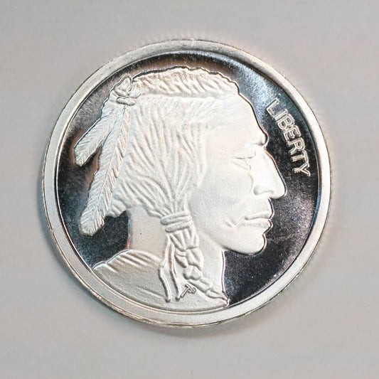 SilverTowne 1/2 Troy oz .5 oz Buffalo Round .999 Fine