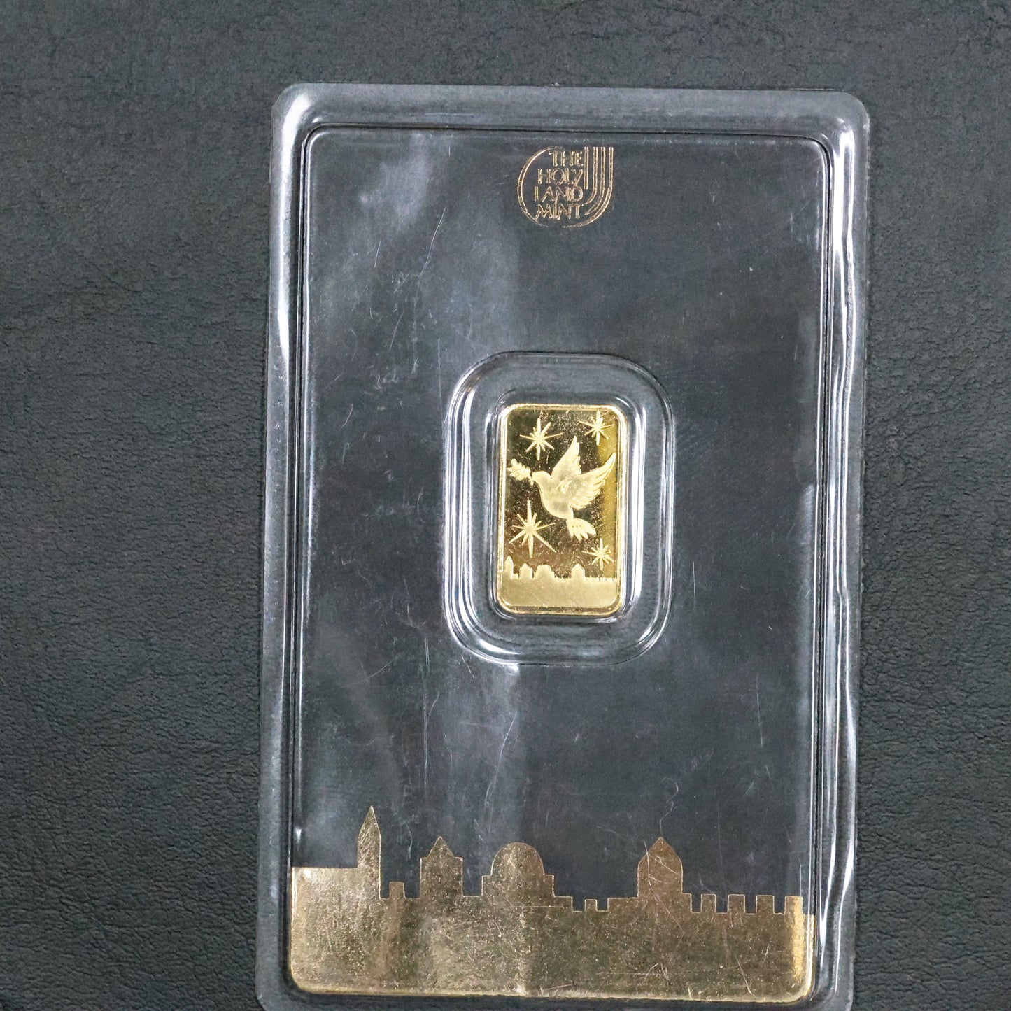 2 Gram Gold Holy Land Mint Dove Bar .9999 Bar Sealed in Assay