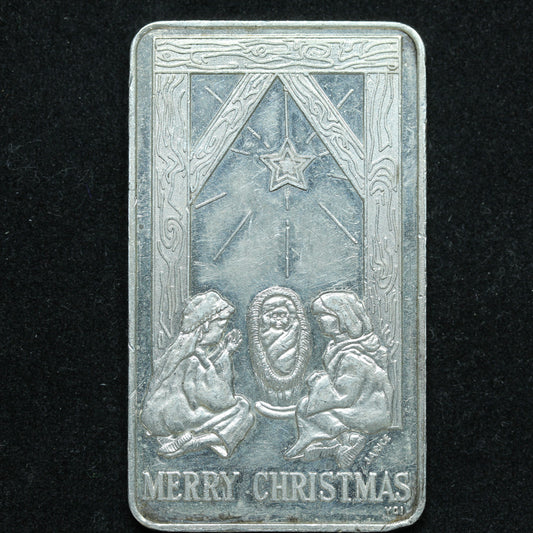 1 oz .999 Fine Silver - Yorkville Coin Investment YCI Merry Christmas
