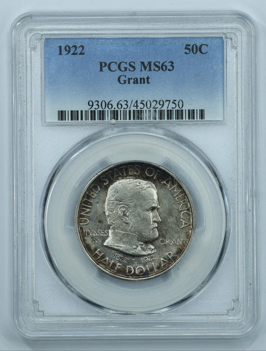 1922 Grant Commemorative Half Dollar 50c - PCGS MS 63