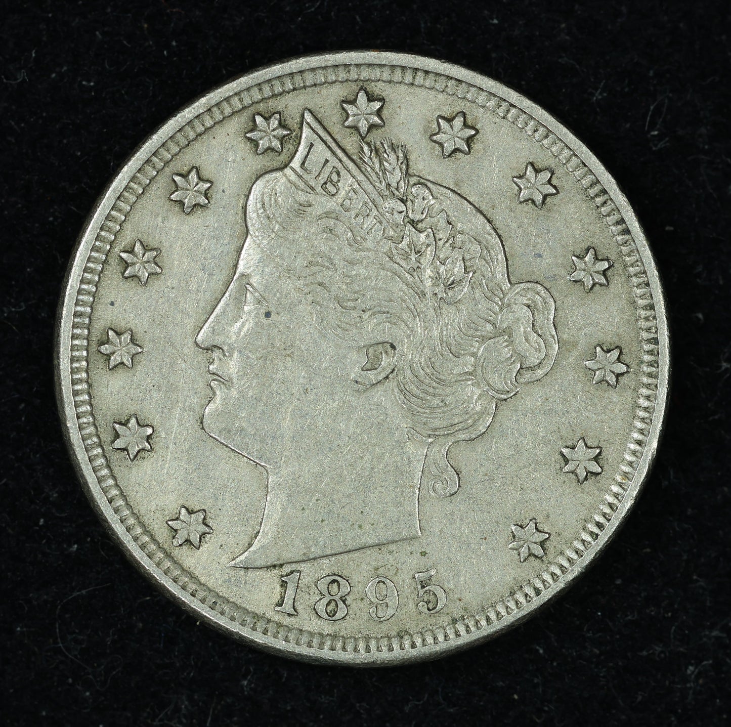 1895 5c Liberty V Nickel Five Cent Coin