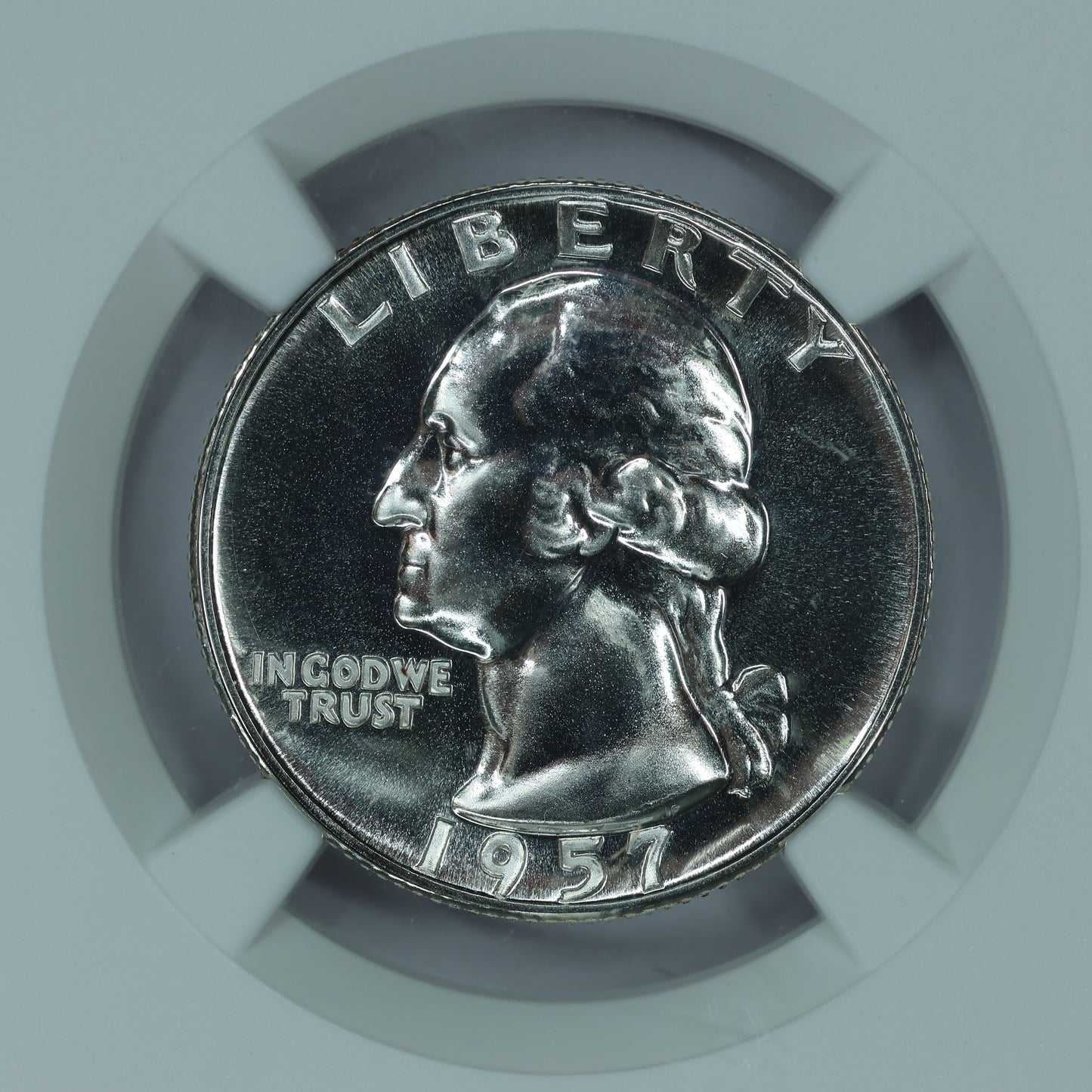 1957 P (Philadelphia) Washington Quarter 25c - NGC PF 69