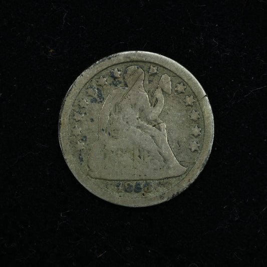 1856 Seated Liberty Dime 10c Variety 2