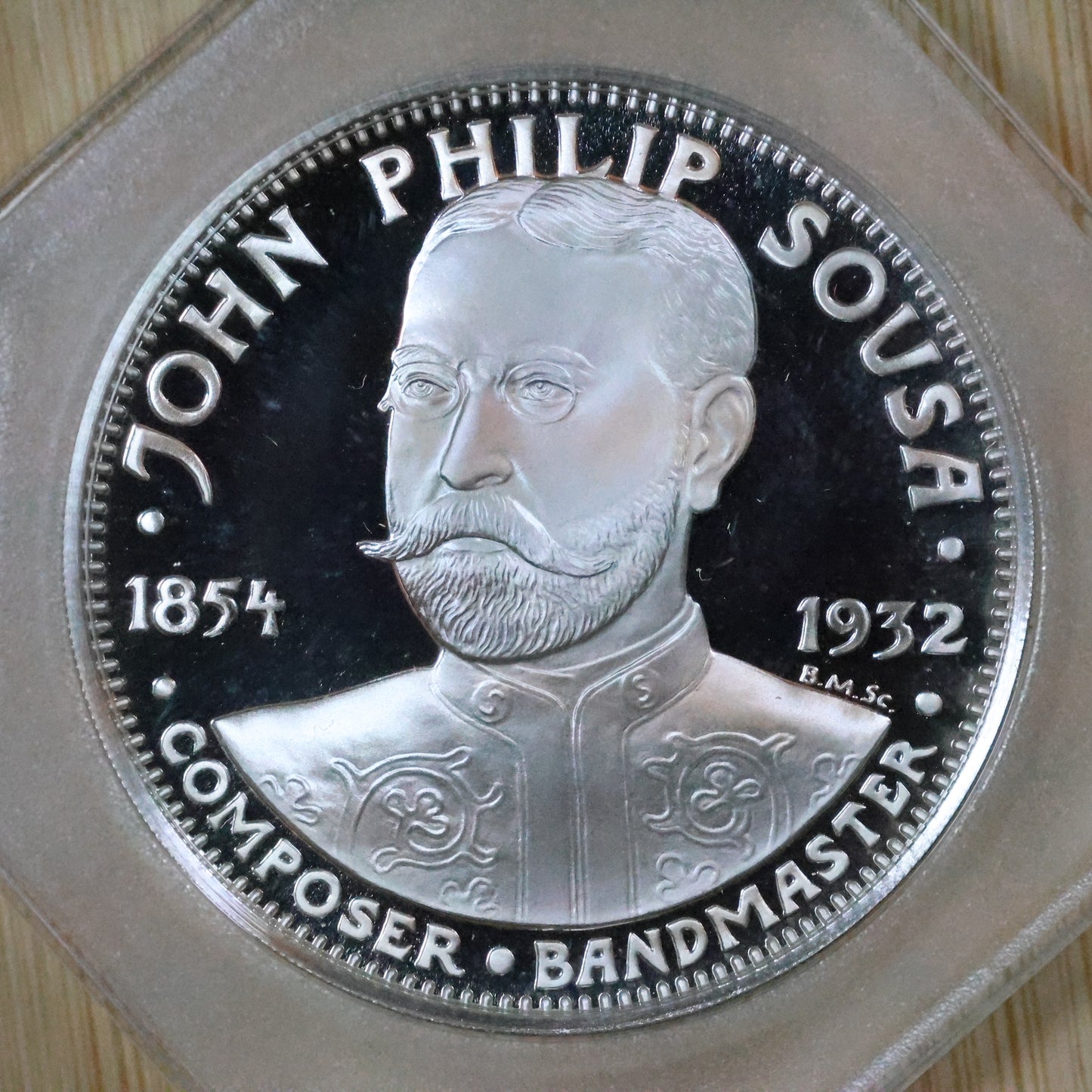 National Comm. Society - John Philip Sousa Coin - Medal Sterling Silver Proof