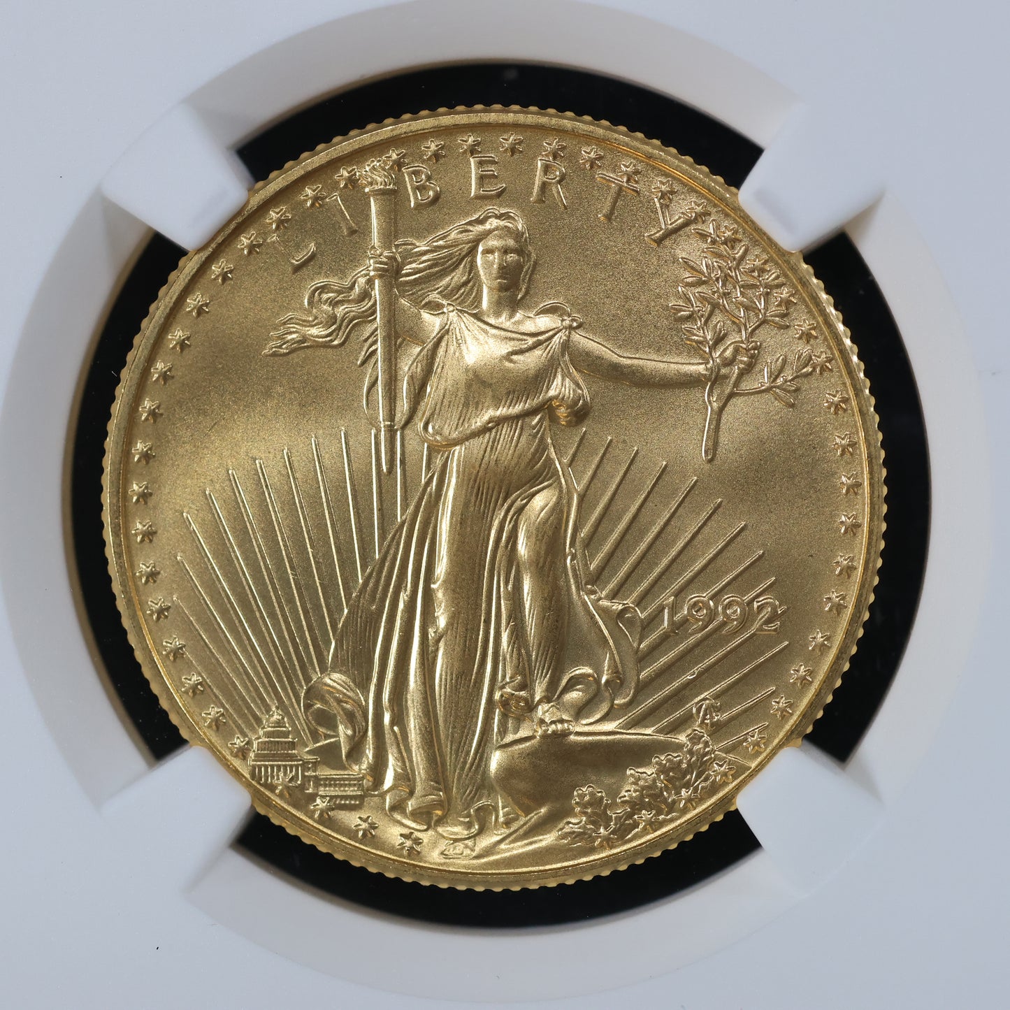 1992 1/2 oz Gold American Eagle 25$ Bullion Gold Coin - NGC MS 69