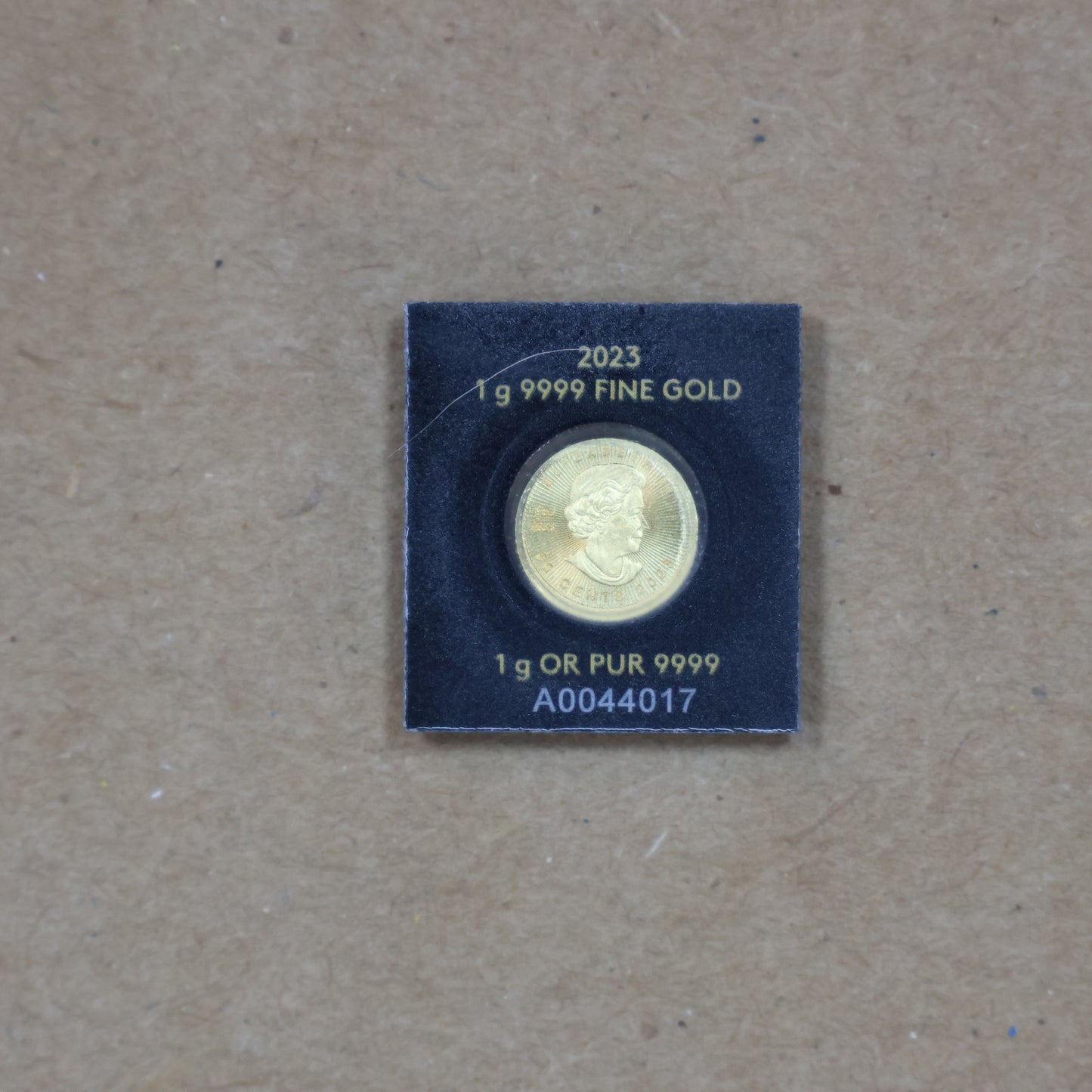 2023 Canada 1 Gram .9999 Fine Gold Maple Leaf Coin