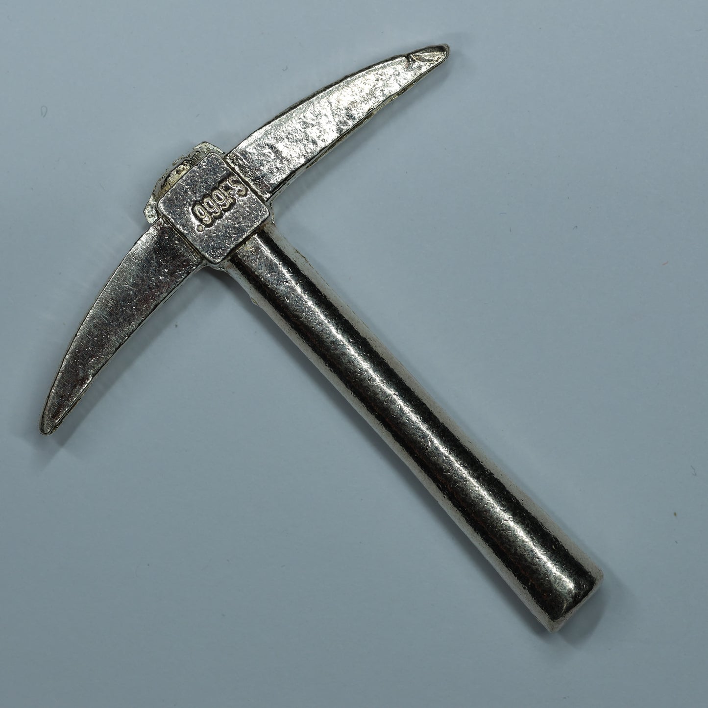 1  oz .999 Fine Silver Bullion Poured Pick Ax by Yeager's Poured Silver YPS