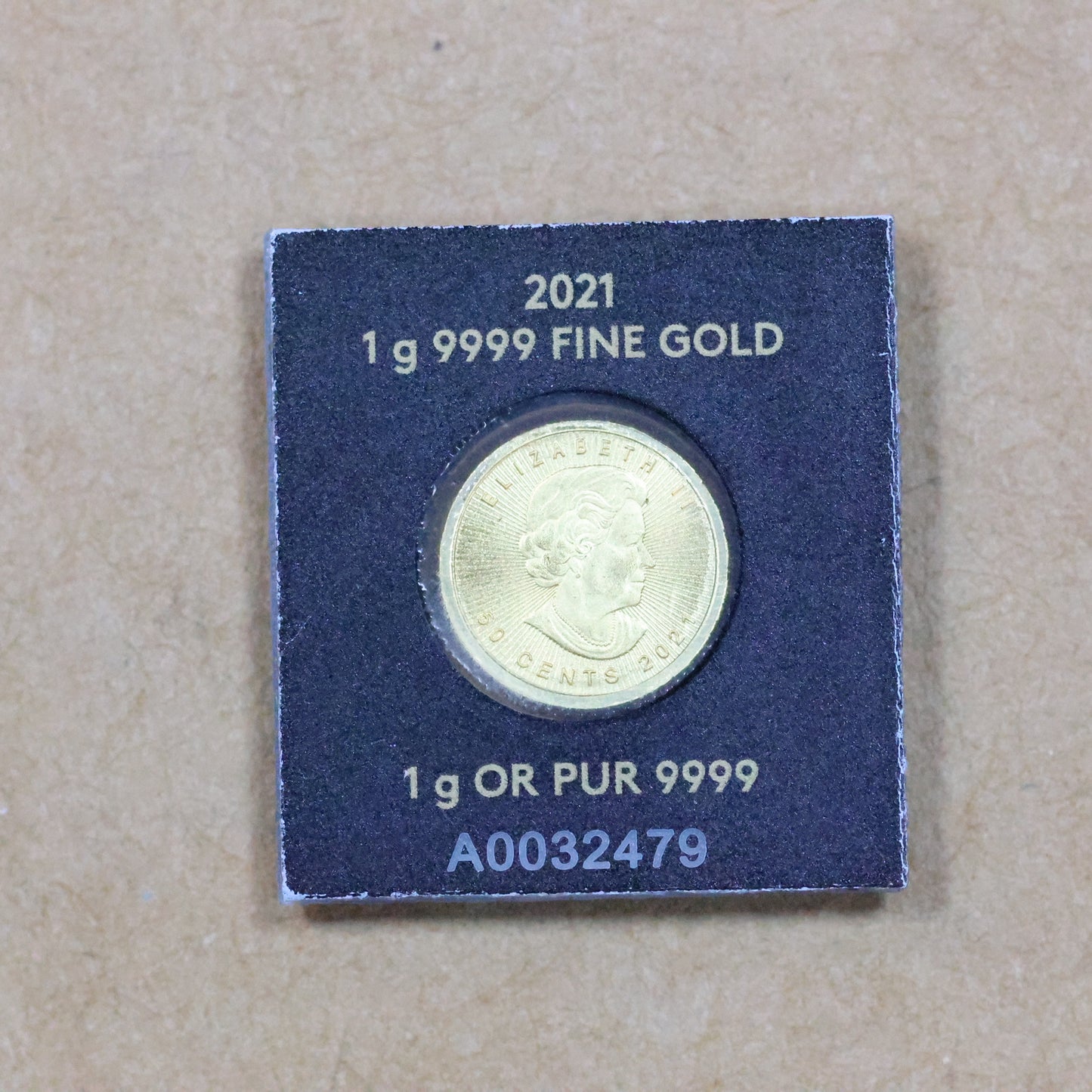 2021 Canada 1 Gram .9999 Fine Gold Maple Leaf Coin