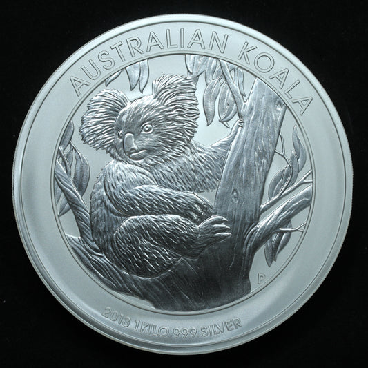2013 P Australia 1 Kilo (32.15 ozt) Silver $30 Koala BU .999 Fine (#2) w/ Capsule