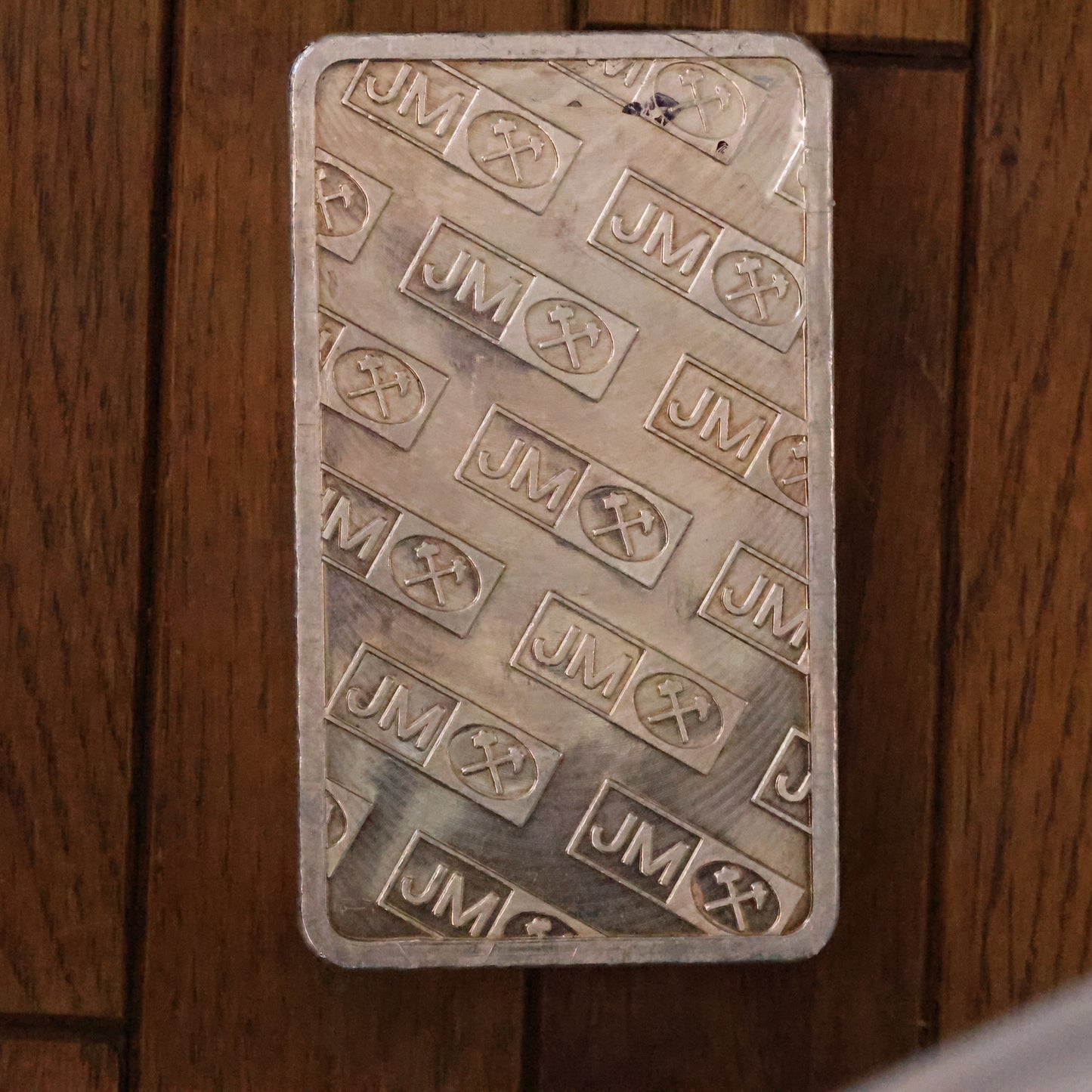 100 oz .999 Silver Bar - Pressed Johnson Matthey