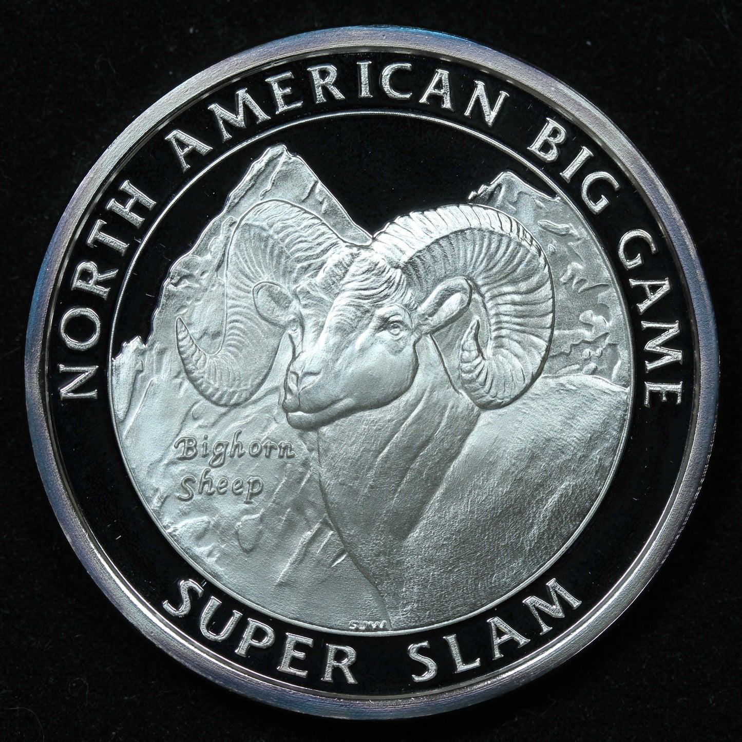 1 oz .999 Fine Silver - North American Hunting Club Super Slam - Bighorn Sheep w/ Capsule