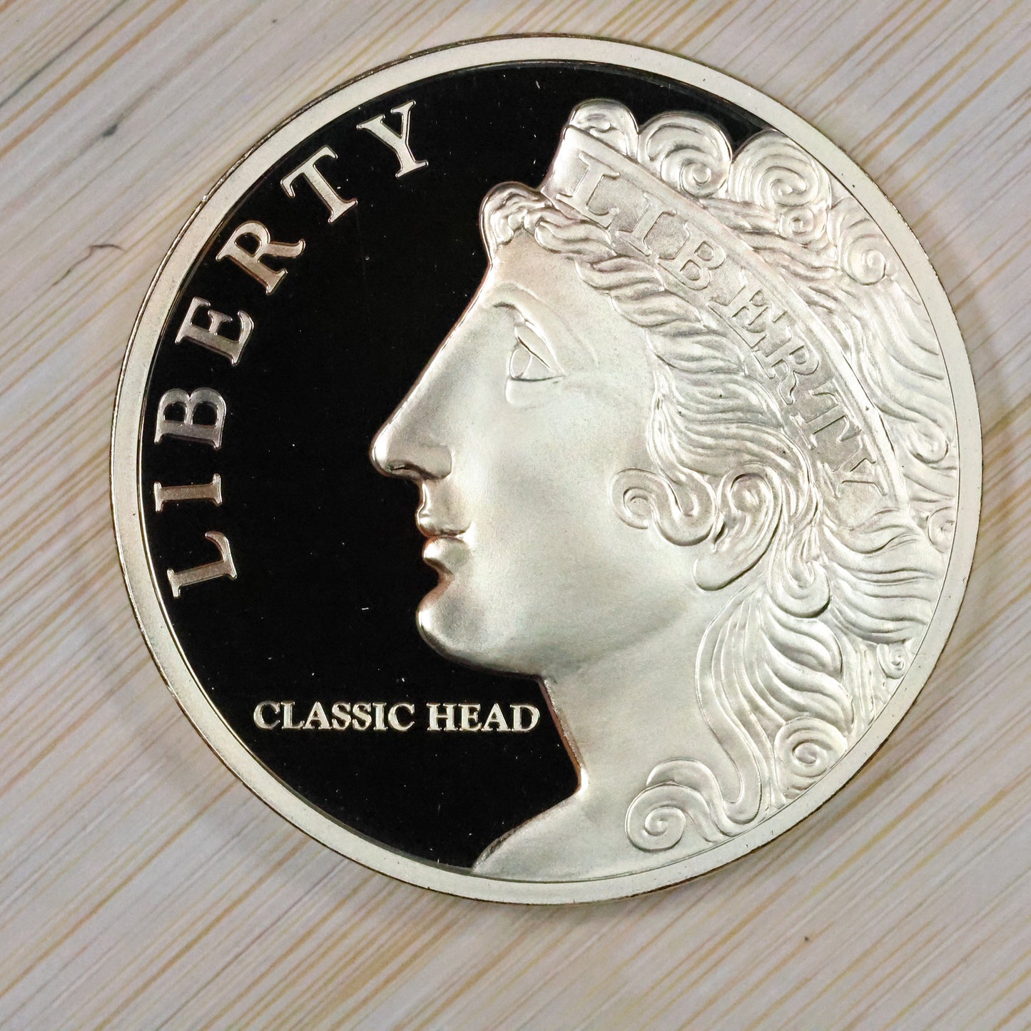 American Mint Classic Head Trial Medal 40 MM In Capsule