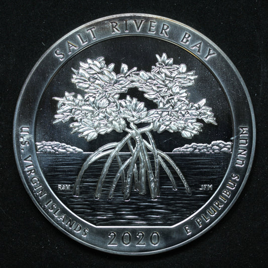 2020 America the Beautiful 5 oz Silver Quarter Salt River Bay U.S. Virgin Islands
