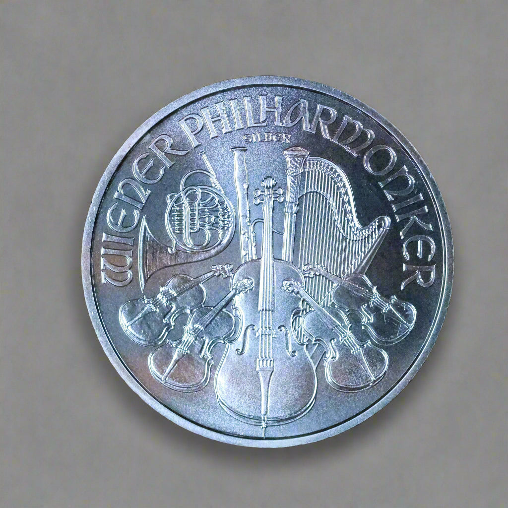 2008 1 oz .999 Fine Austrian Silver Philharmonic Coin Round