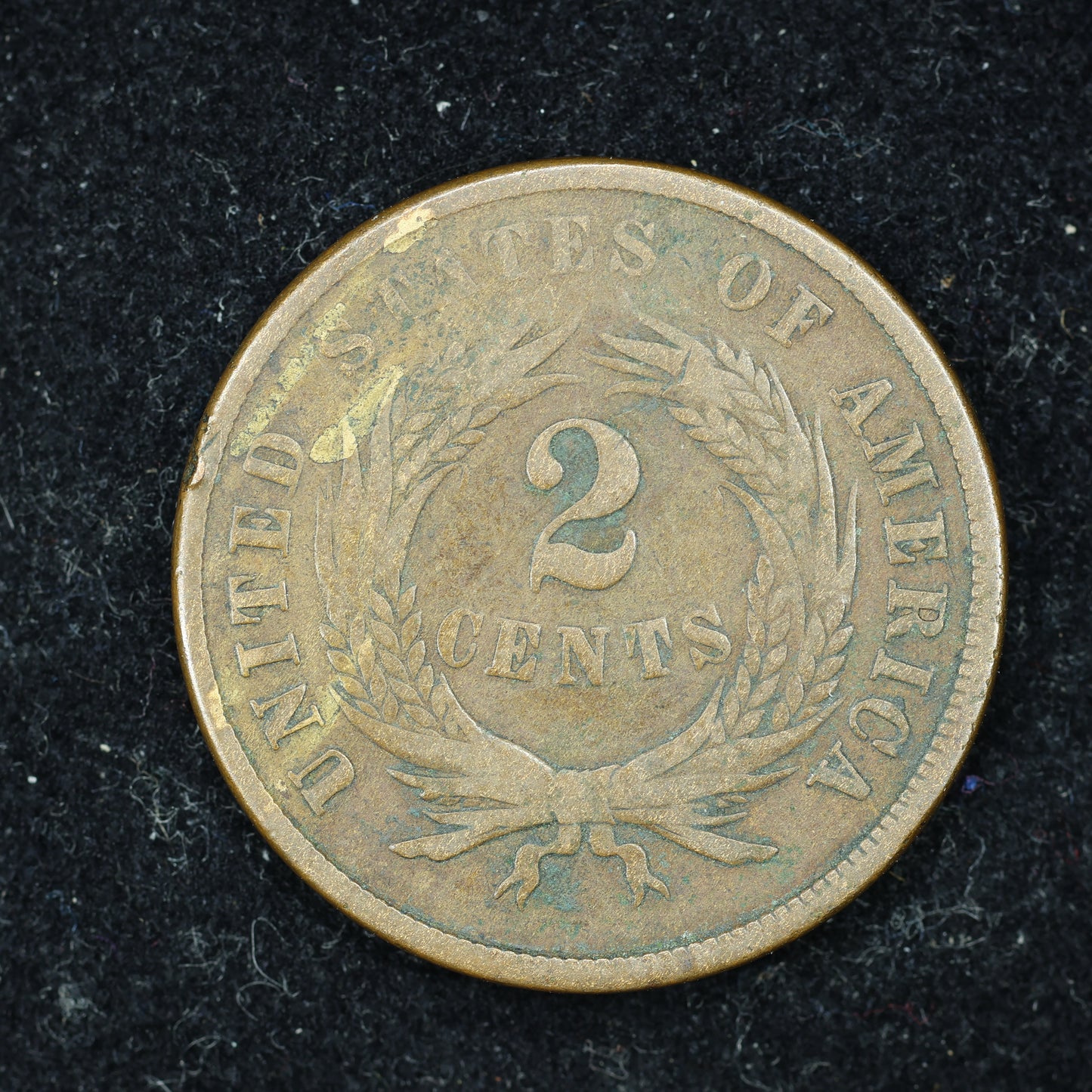 1865 2c Two Cent Piece United States
