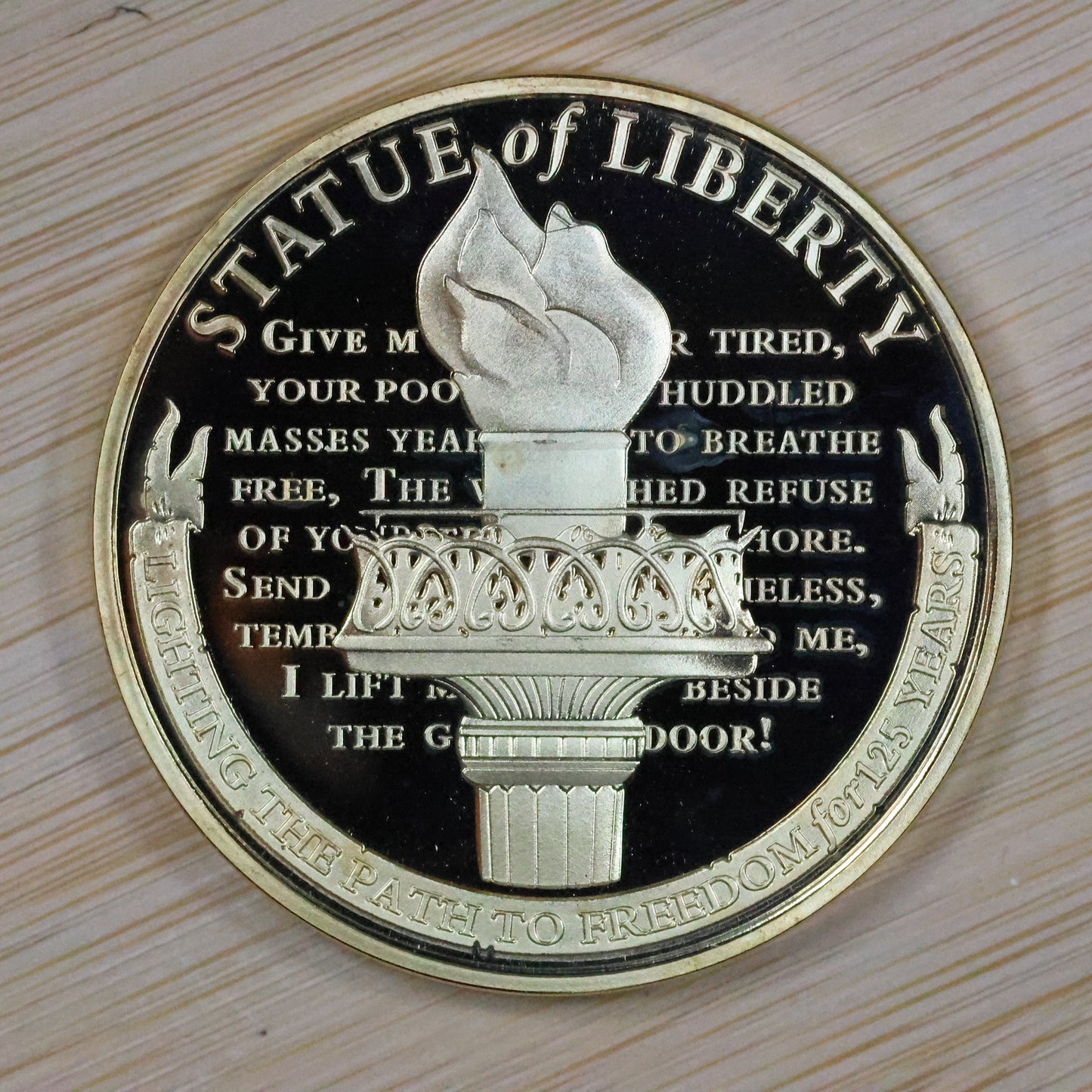 American Mint Statue of Liberty 1886 Medal 40 MM In Capsl