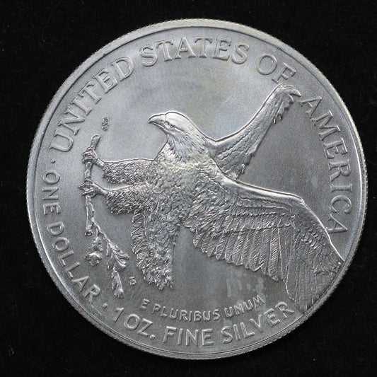 2022 American Silver Eagle $1 .999 Fine Silver Coin Marks/Spots