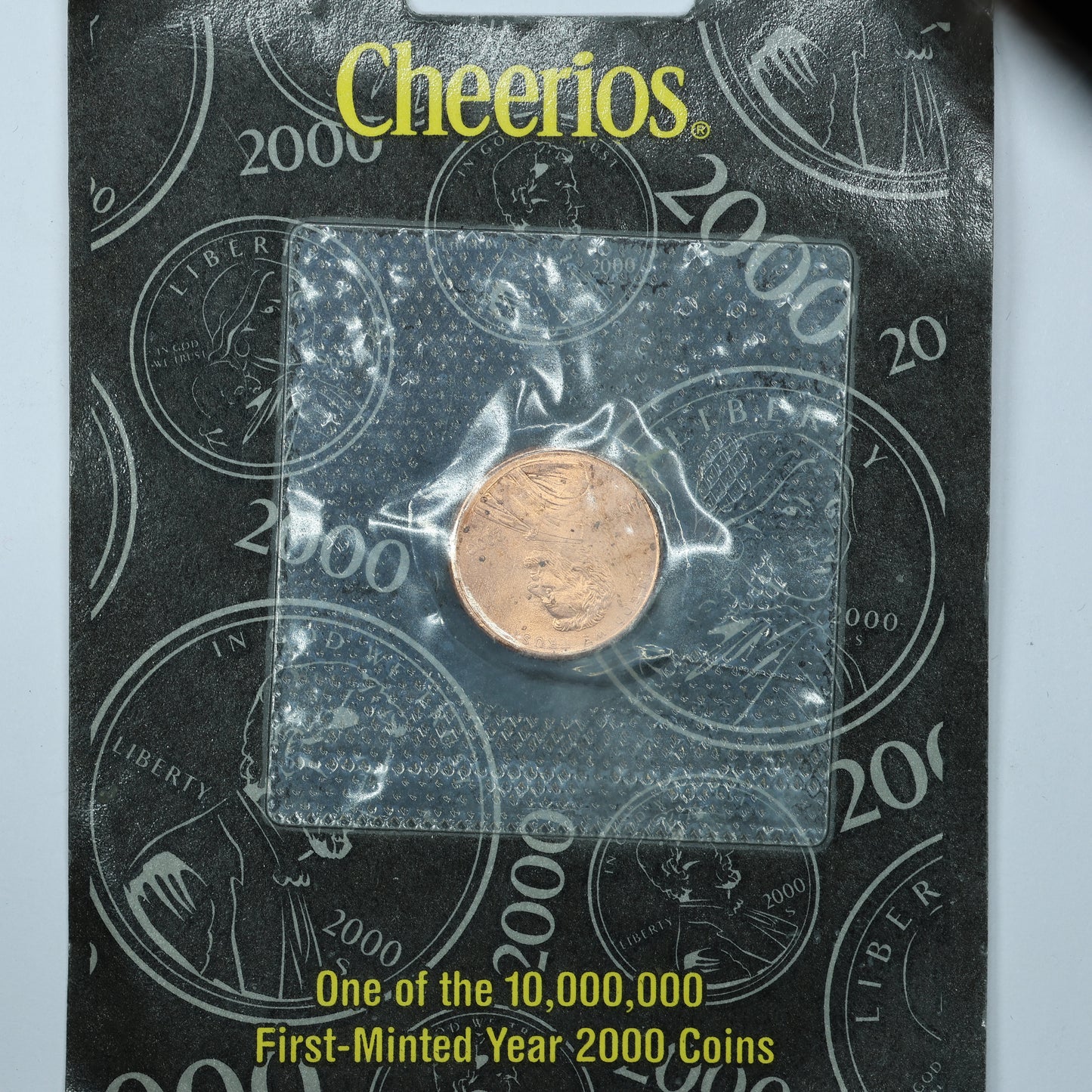 2000 Cheerios Lincoln 1 Cent Penny orig pkg w/ Certificate of Authenticity