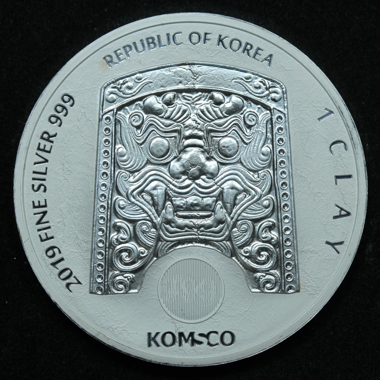 2019 Korea KOMSCO Zi:Sun Scrofa 1 Clay 1 oz .999 Fine Silver