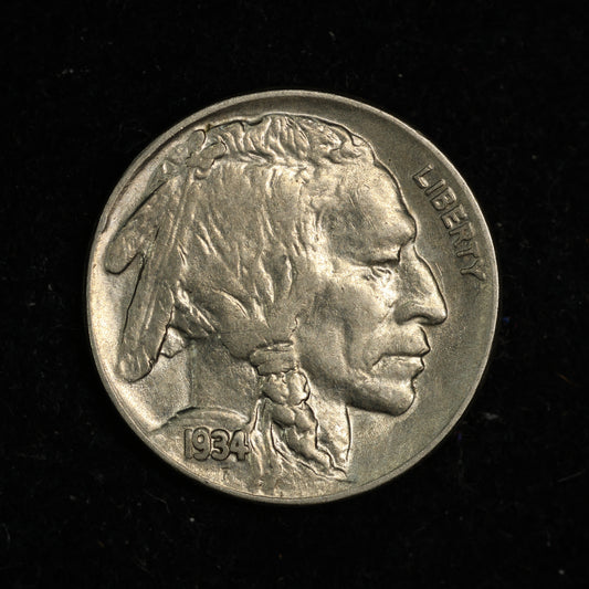 1934 Buffalo Nickel 5c - Philadelphia