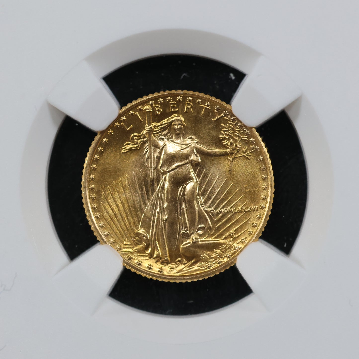 1986 1/10 oz Gold American Eagle 5$ Bullion Gold Coin - NGC MS 69