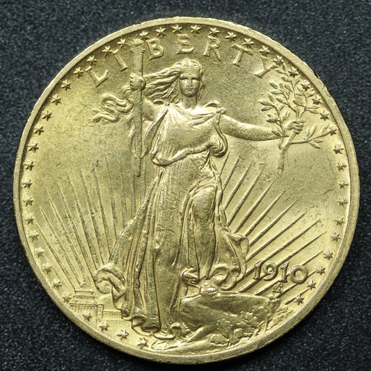 1910 $20 Gold St. Gaudens Double Eagle - Philadelphia