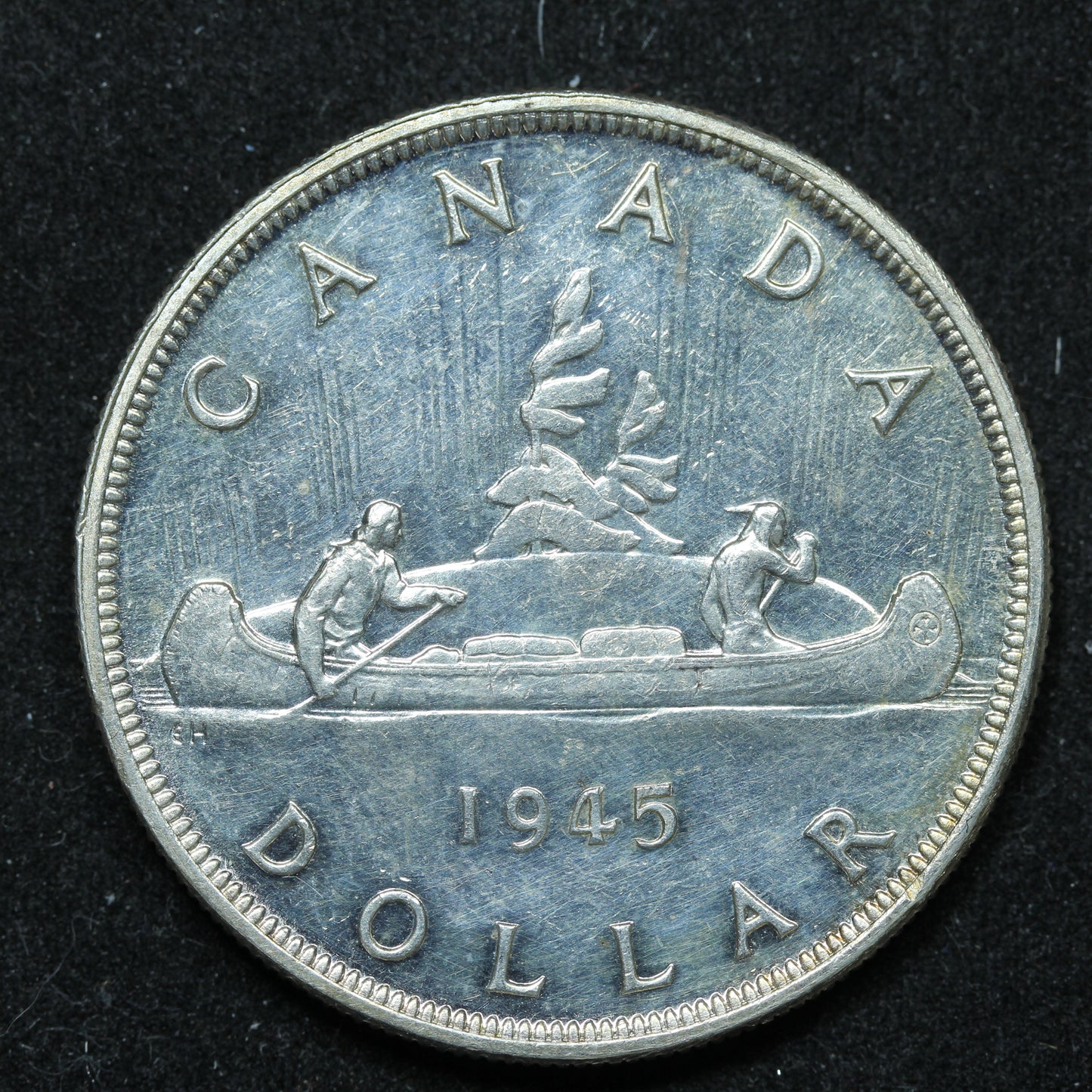1945 Canada Silver Dollar $1 Canadian